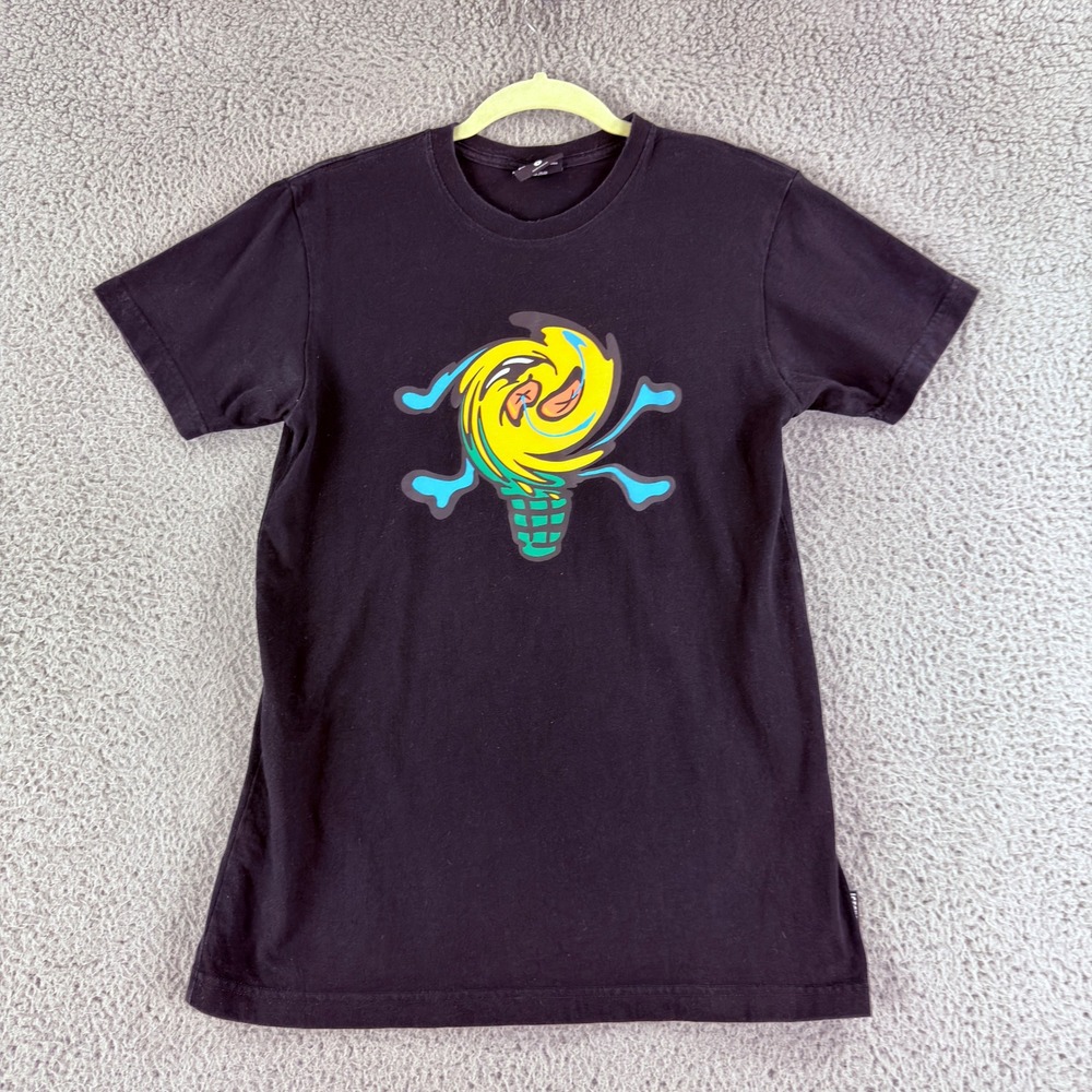 ICECREAM T Shirt Mens Small Black Swirl Graphic Tee BBC Streetwear Skatewear